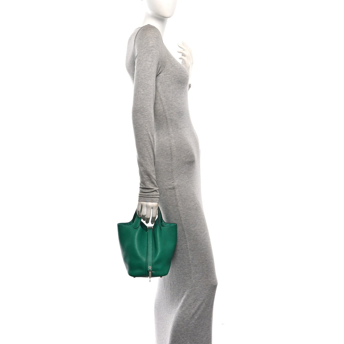 Taurillon Clemence Picotin Lock 18 Pm Ve Handbag