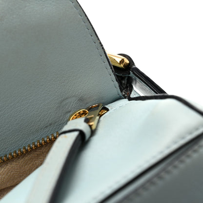 Small Calfskin Handbag - Light Blue