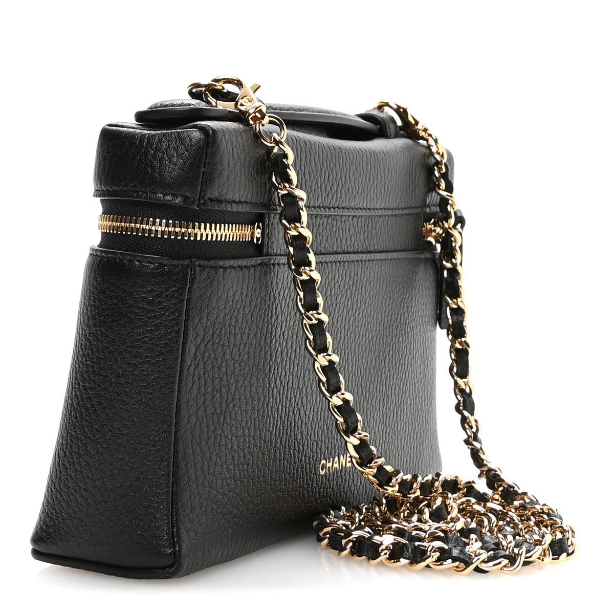 Small Calfskin Handbag - Black