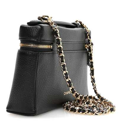 Small Calfskin Handbag - Black