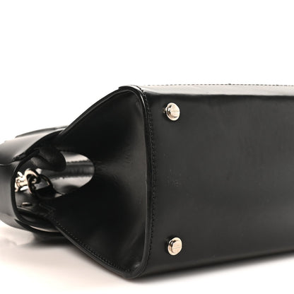 Mini Calfskin Satchel Bag - Black