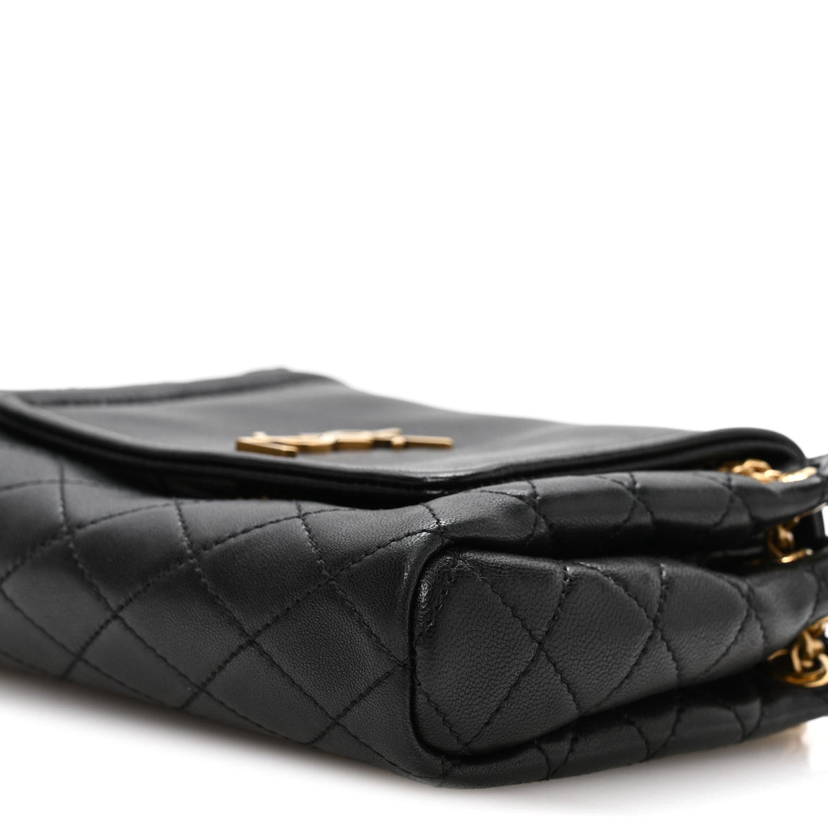 Mini Quilted Lambskin Handbag - Black