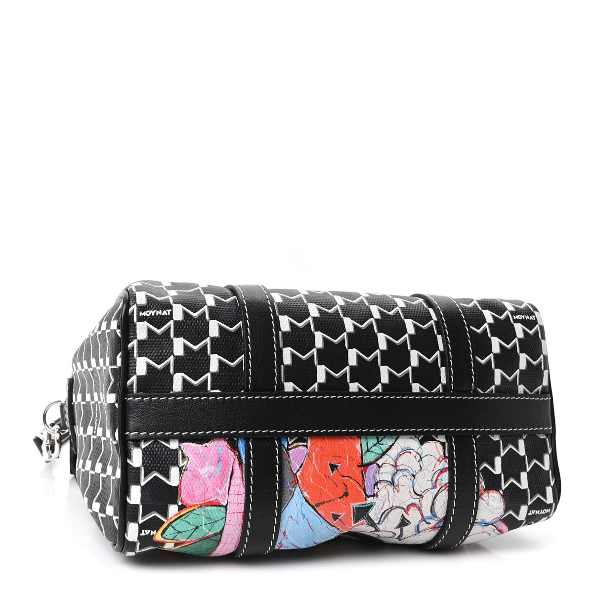 Calfskin Canvas Handbag - Black