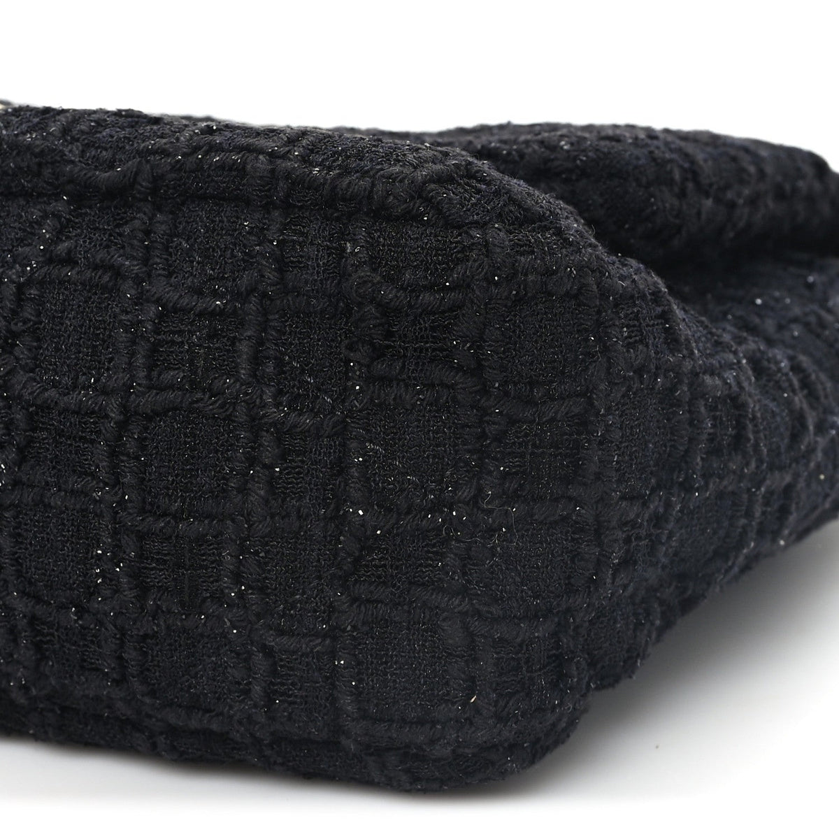 Medium Quilted Flap Shoulder Bag - Black