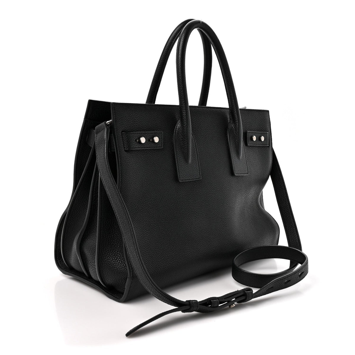 Small Calfskin Handbag - Black