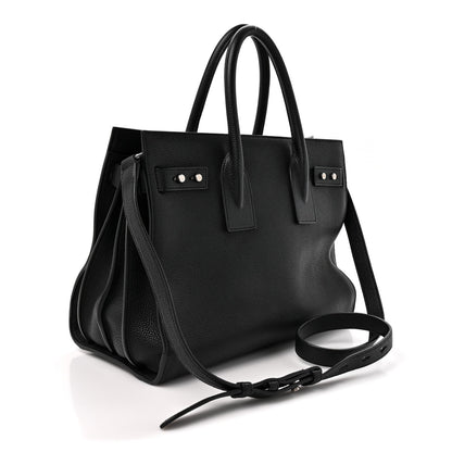 Small Calfskin Handbag - Black