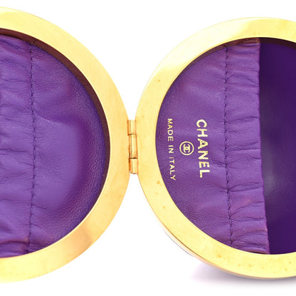 Lambskin Clutch Bag - Purple