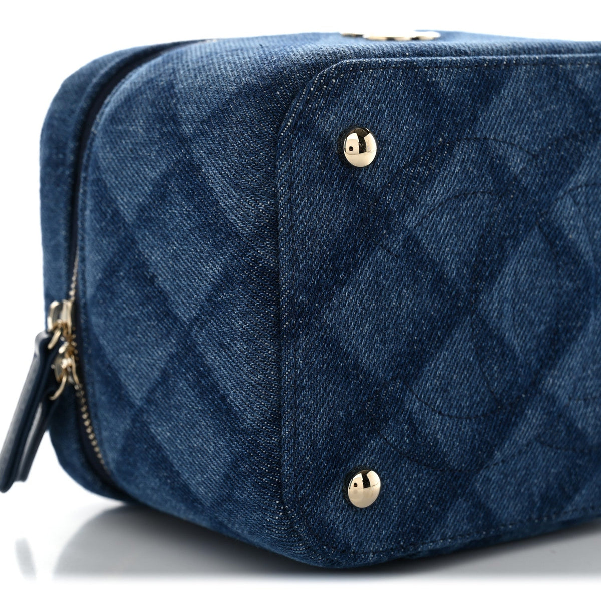 Mini Quilted Handbag - Blue