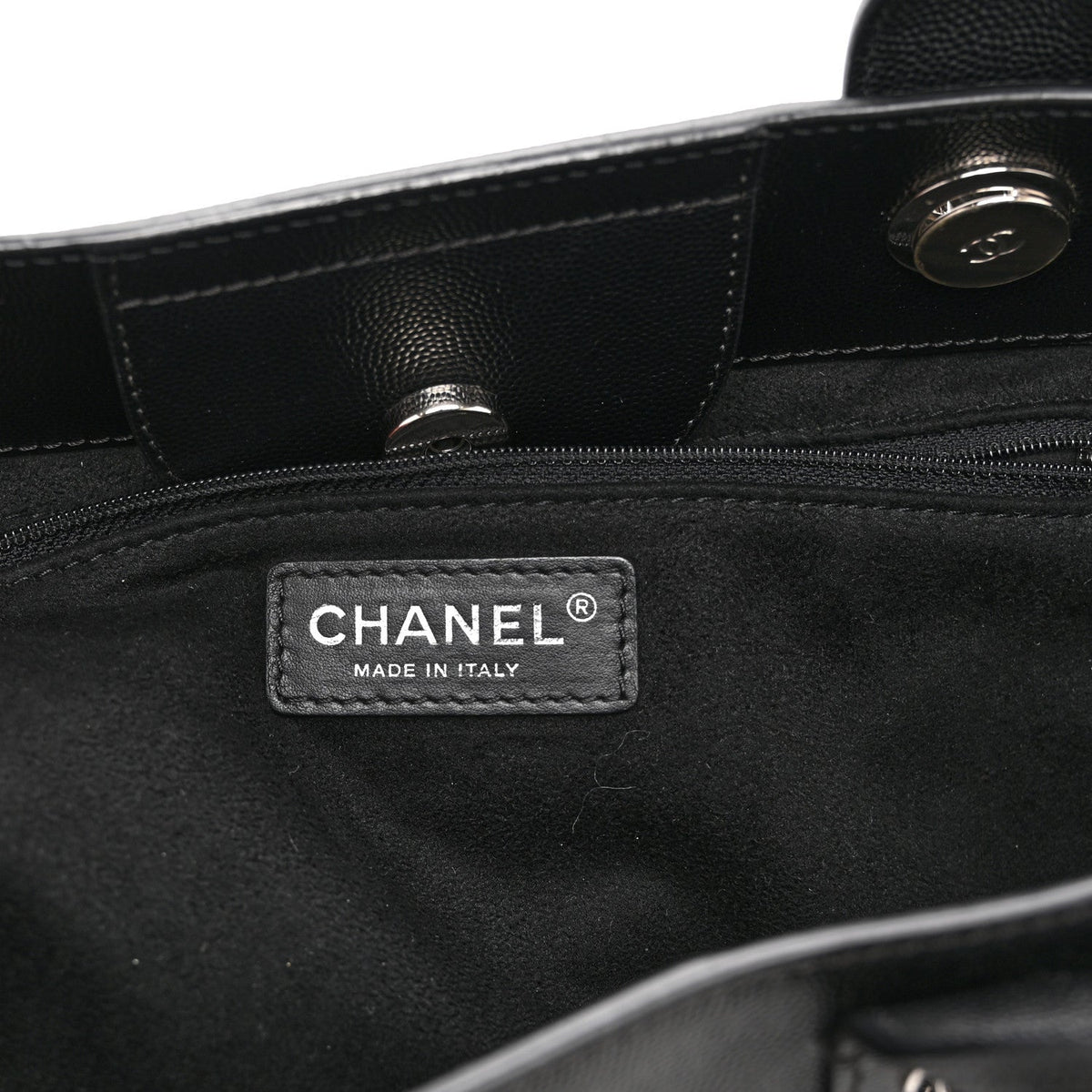 Small Caviar Tote Bag - Black