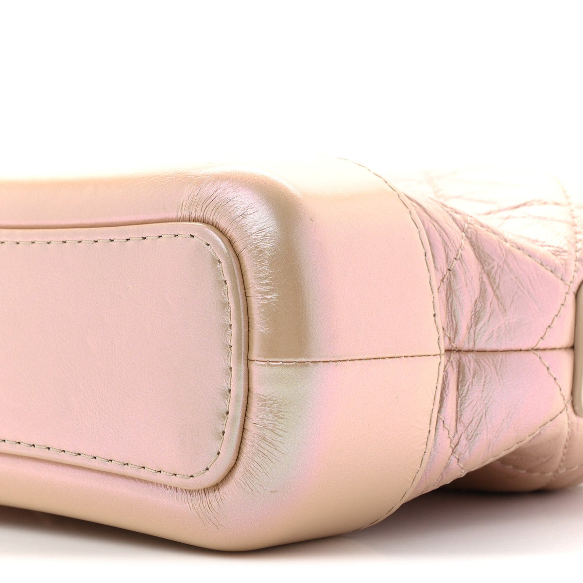 Small Quilted Calfskin Hobo Bag - Pink