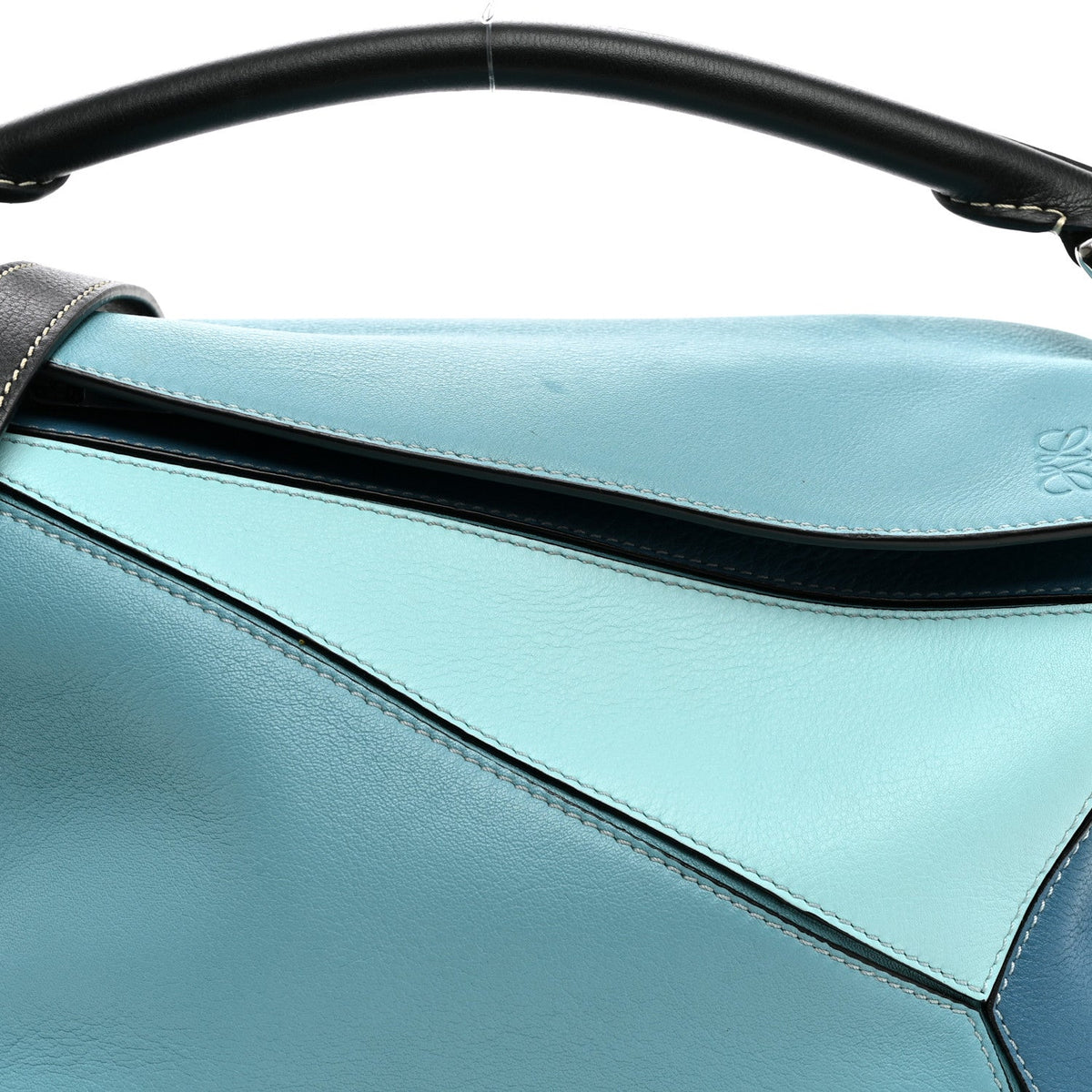 Medium Calfskin Handbag - Light Blue