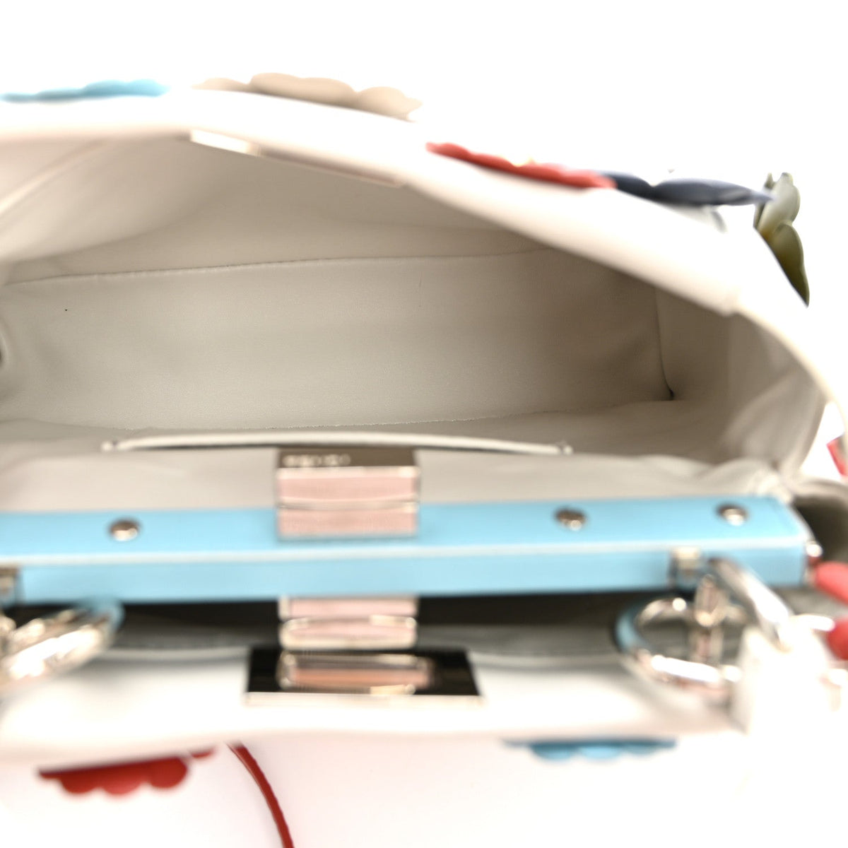 Mini Nappa Satchel Bag - White
