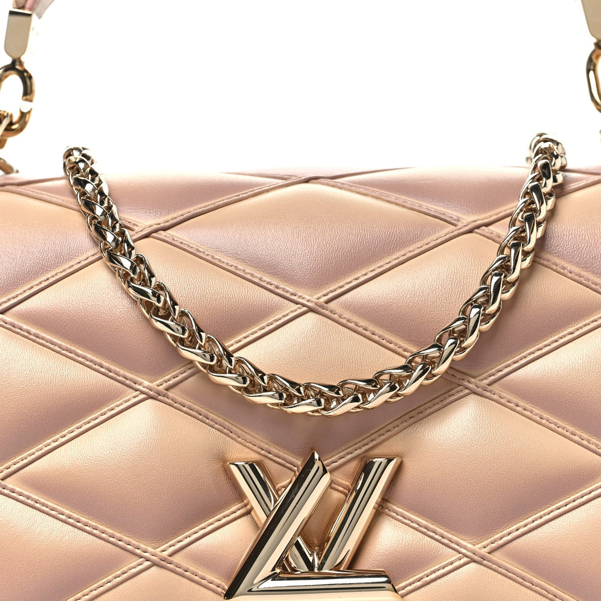Lambskin Handbag - Beige