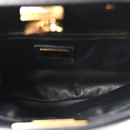 Mini Nappa Satchel Bag - Black
