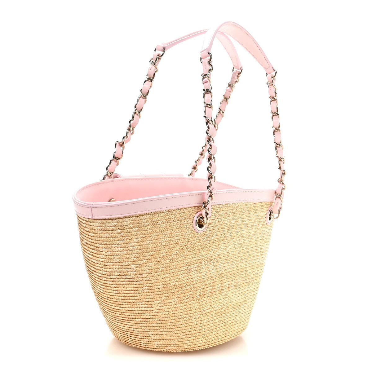 Small Lambskin Tote Bag - Beige