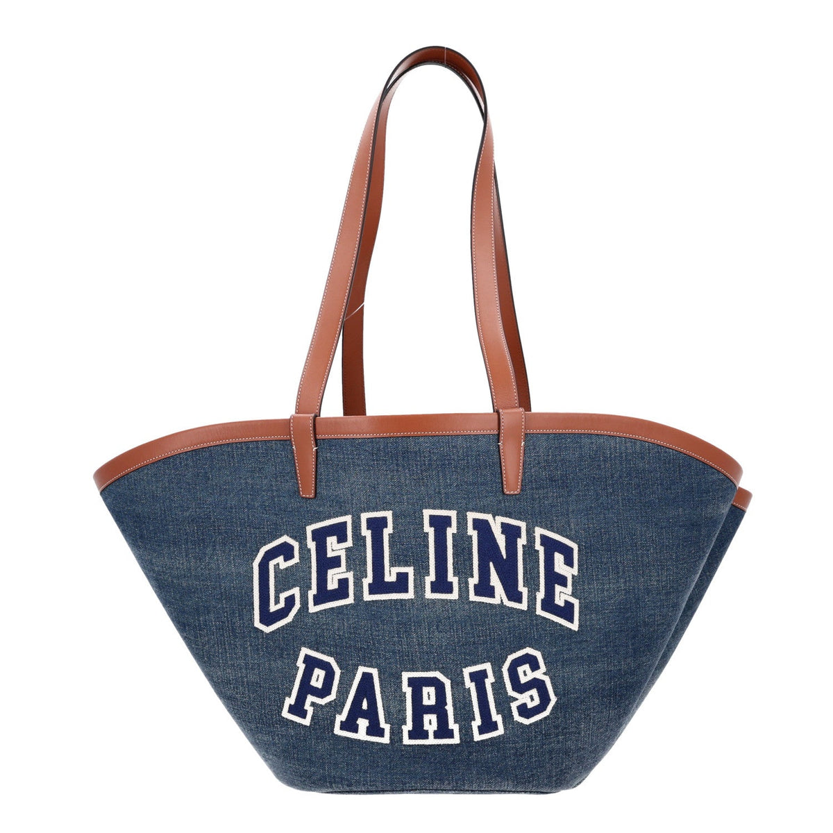 Large Calfskin Tote Bag - Blue