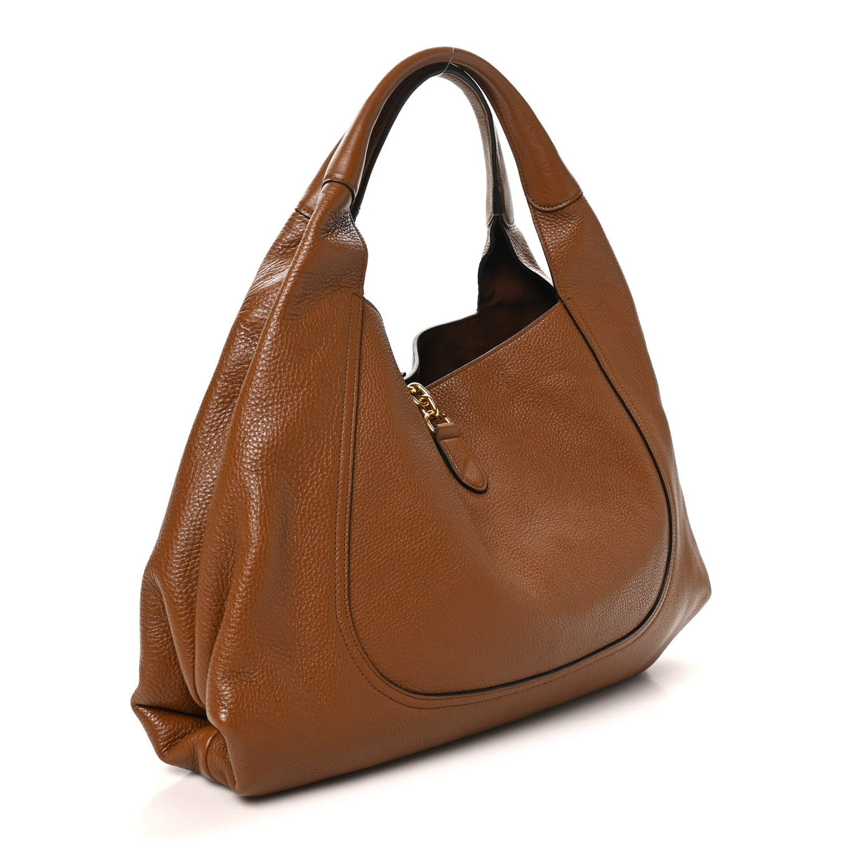 Maxi Calfskin Shoulder Bag - Brown