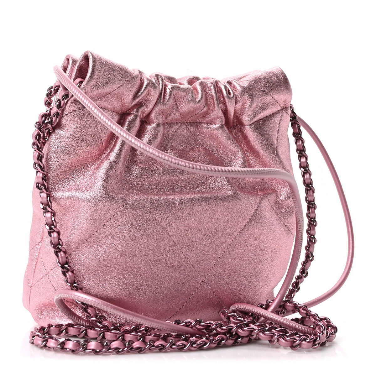 Mini Quilted Lambskin Handbag - Red