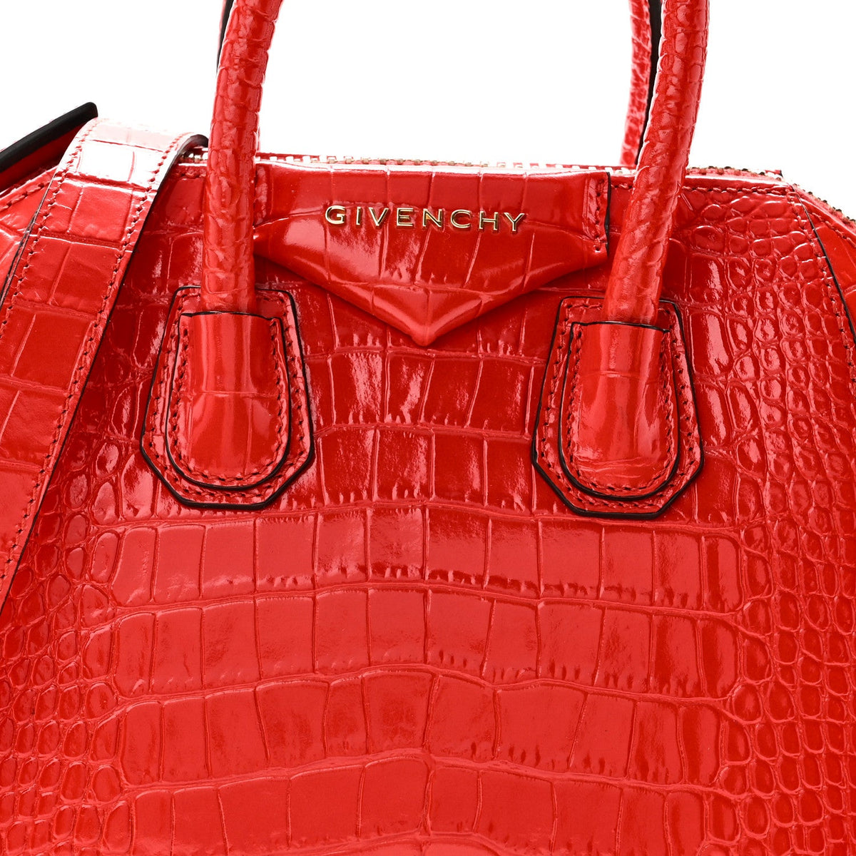 Mini Calfskin Handbag - Red