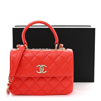 Mini Quilted Lambskin Flap Shoulder Bag