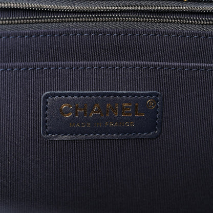 Quilted Flap Shoulder Bag - Blue