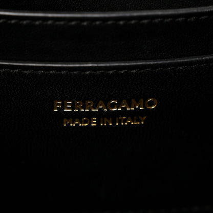 Mini Calfskin Handbag - Black