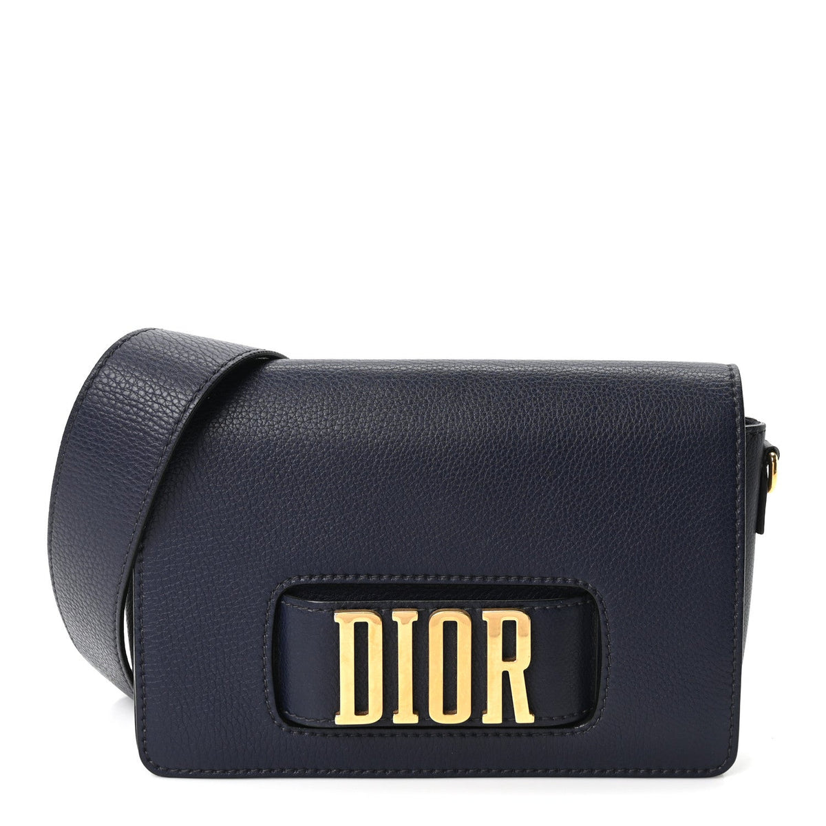 Calfskin Flap Shoulder Bag - Blue