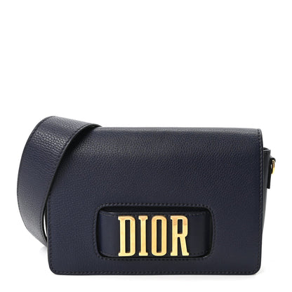 Calfskin Flap Shoulder Bag - Blue