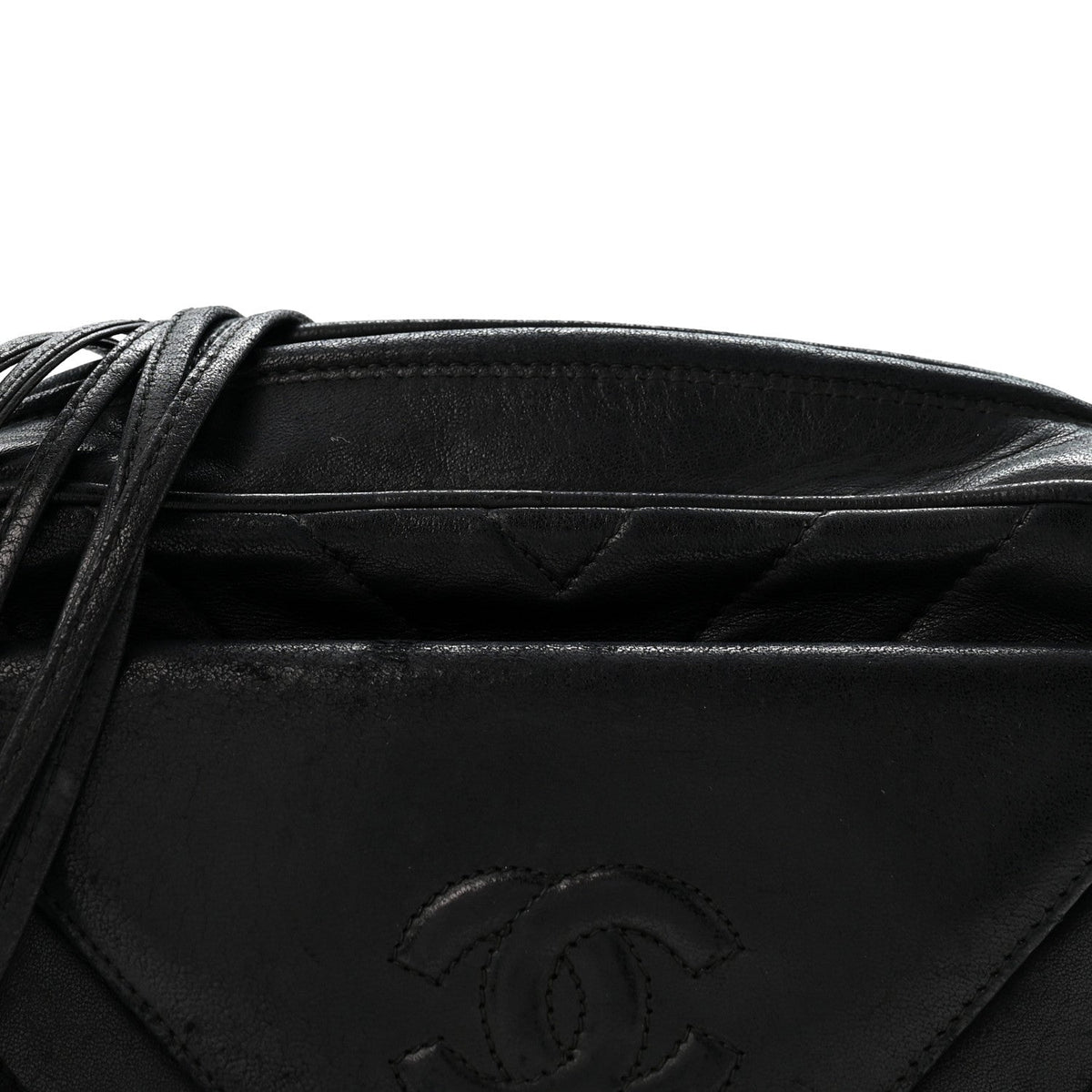 Quilted Lambskin Handbag - Black
