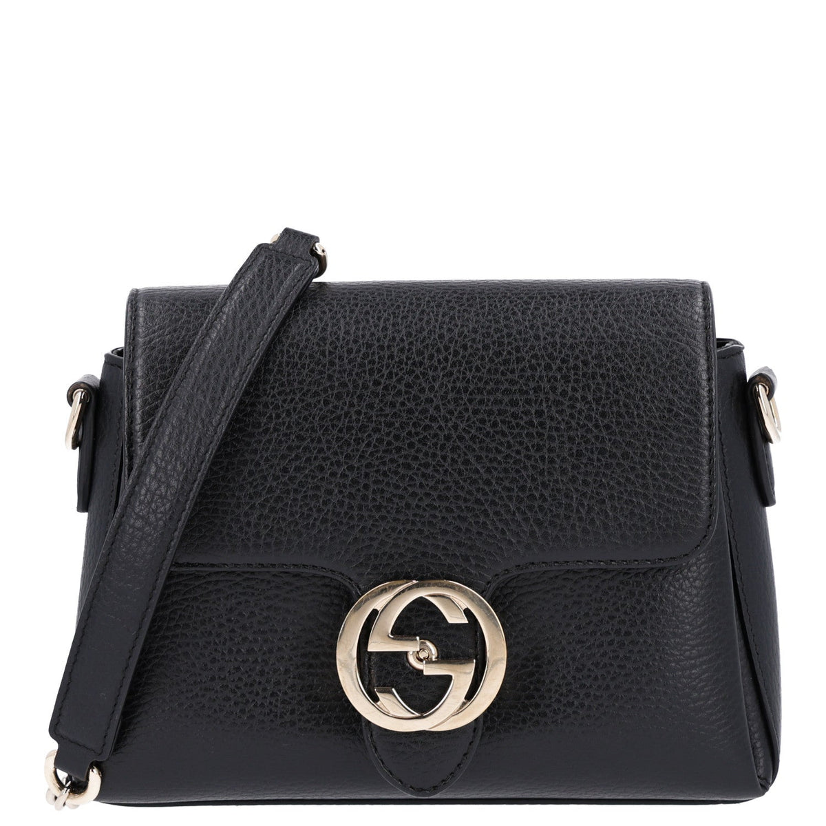 Calfskin Crossbody Bag - Black