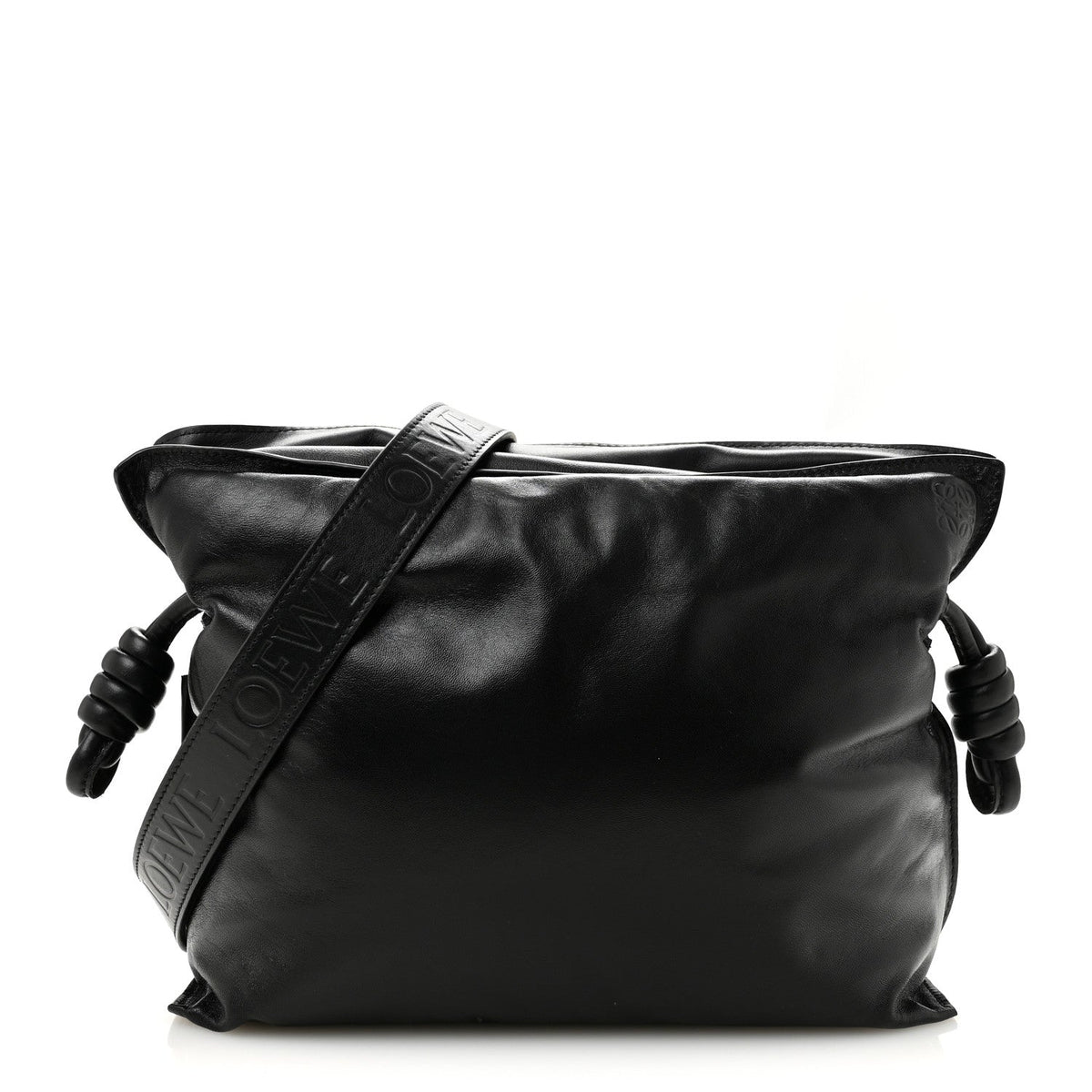 Lambskin Nappa Clutch Bag - Black