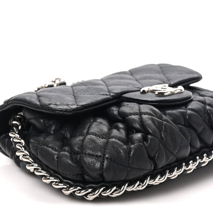 Mini Quilted Lambskin Handbag - Black