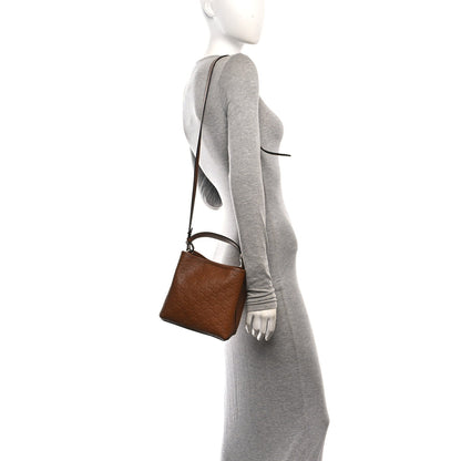Small Calfskin Bucket Bag - Brown