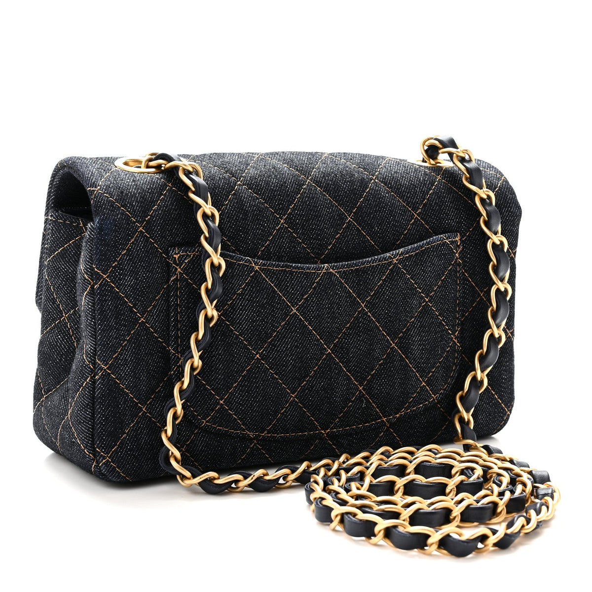 Mini Quilted Flap Shoulder Bag - Tan