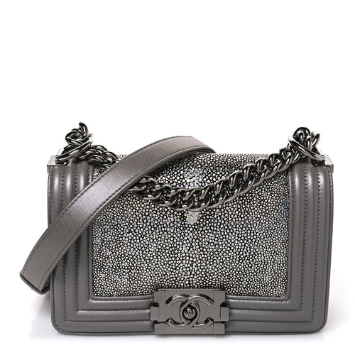 Small Flap Shoulder Bag - Gray