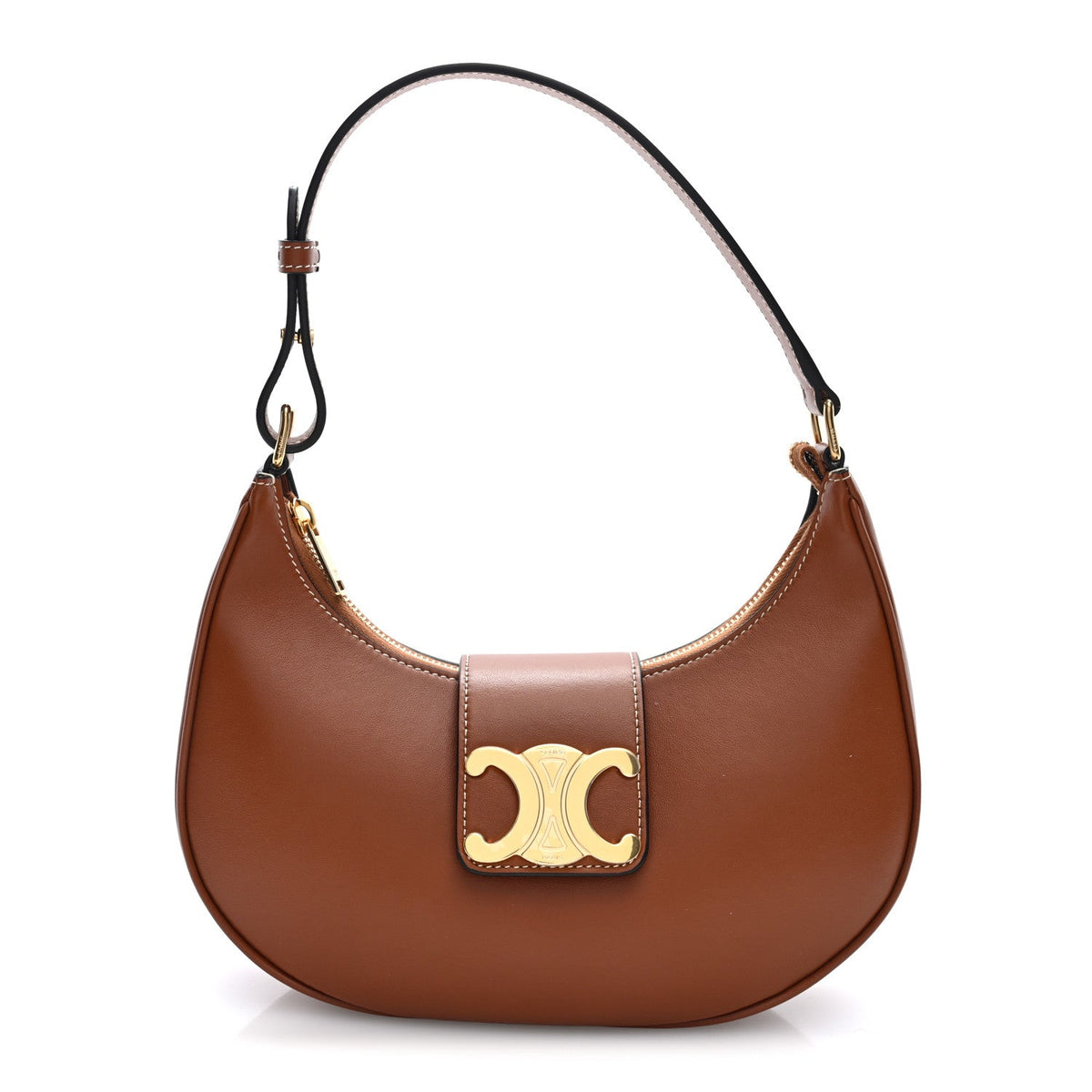 Medium Calfskin Shoulder Bag - Tan