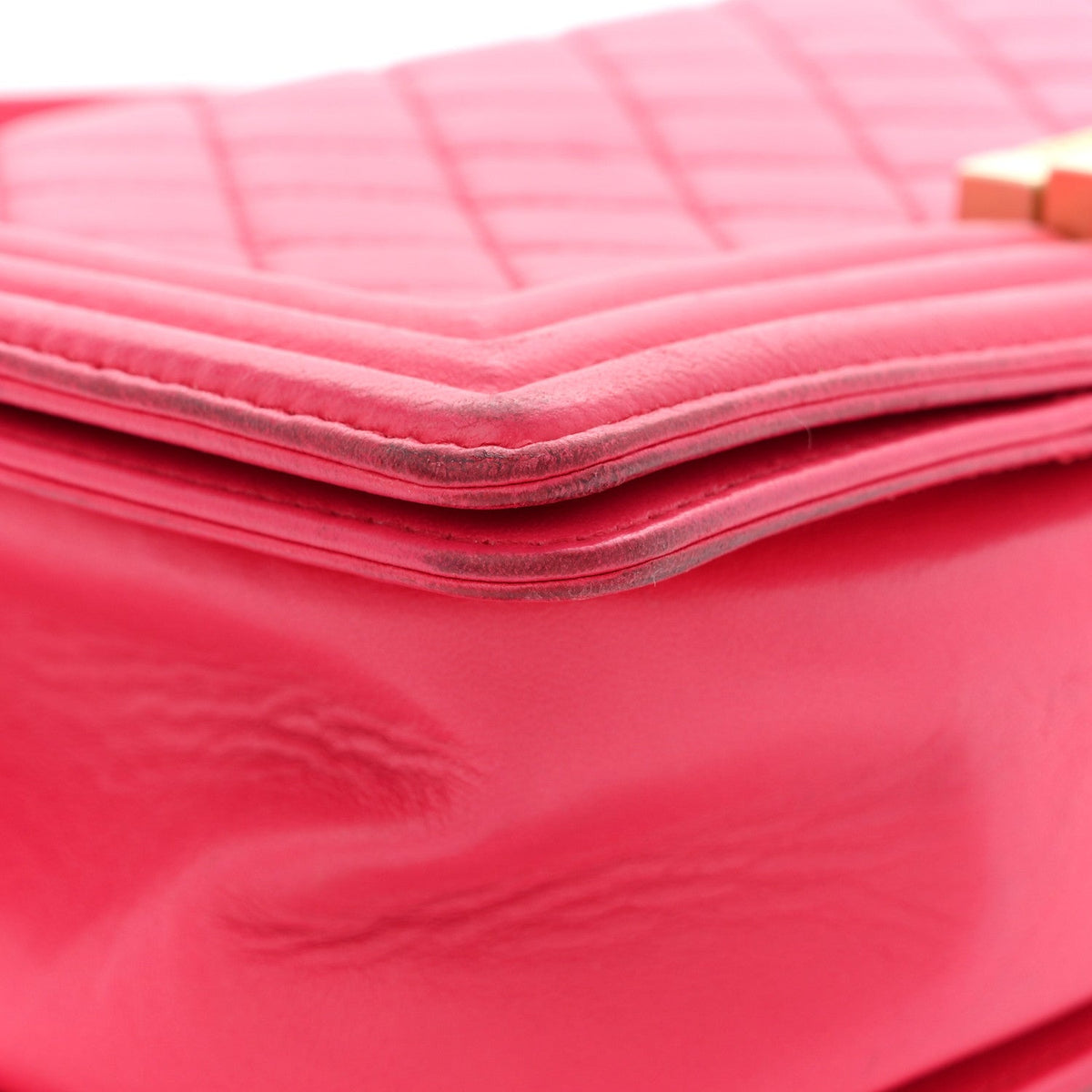 Medium Quilted Lambskin Flap Shoulder Bag