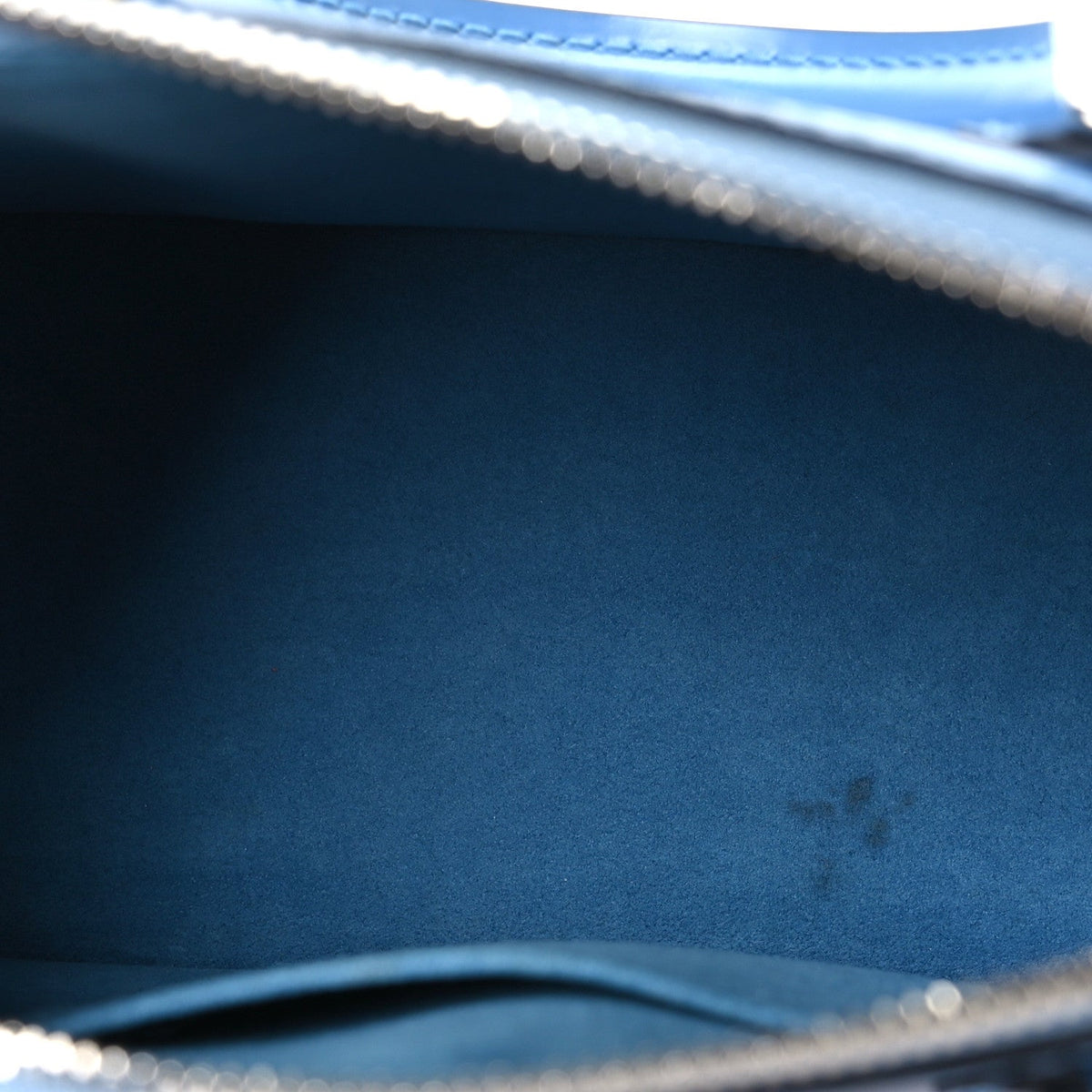 Epi Jacquard Alma Bb Bleuet Handbag