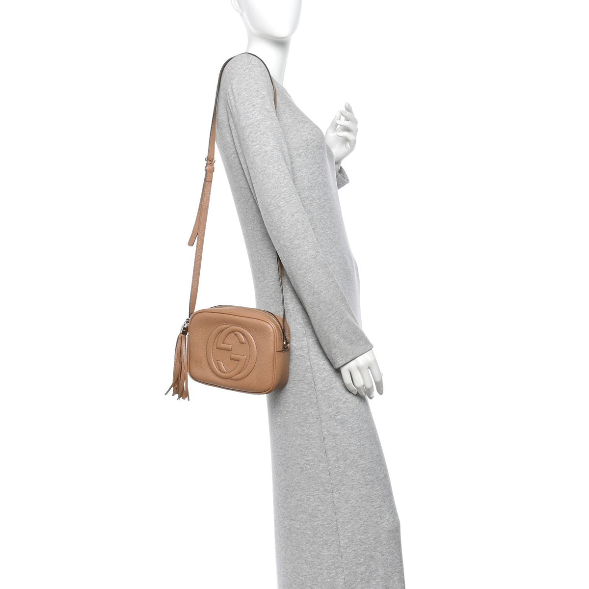 Small Calfskin Handbag - Beige