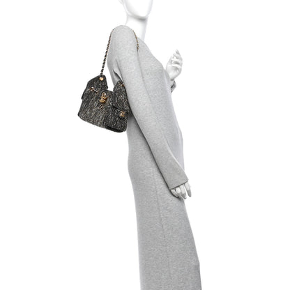 Mini Quilted Handbag - Black