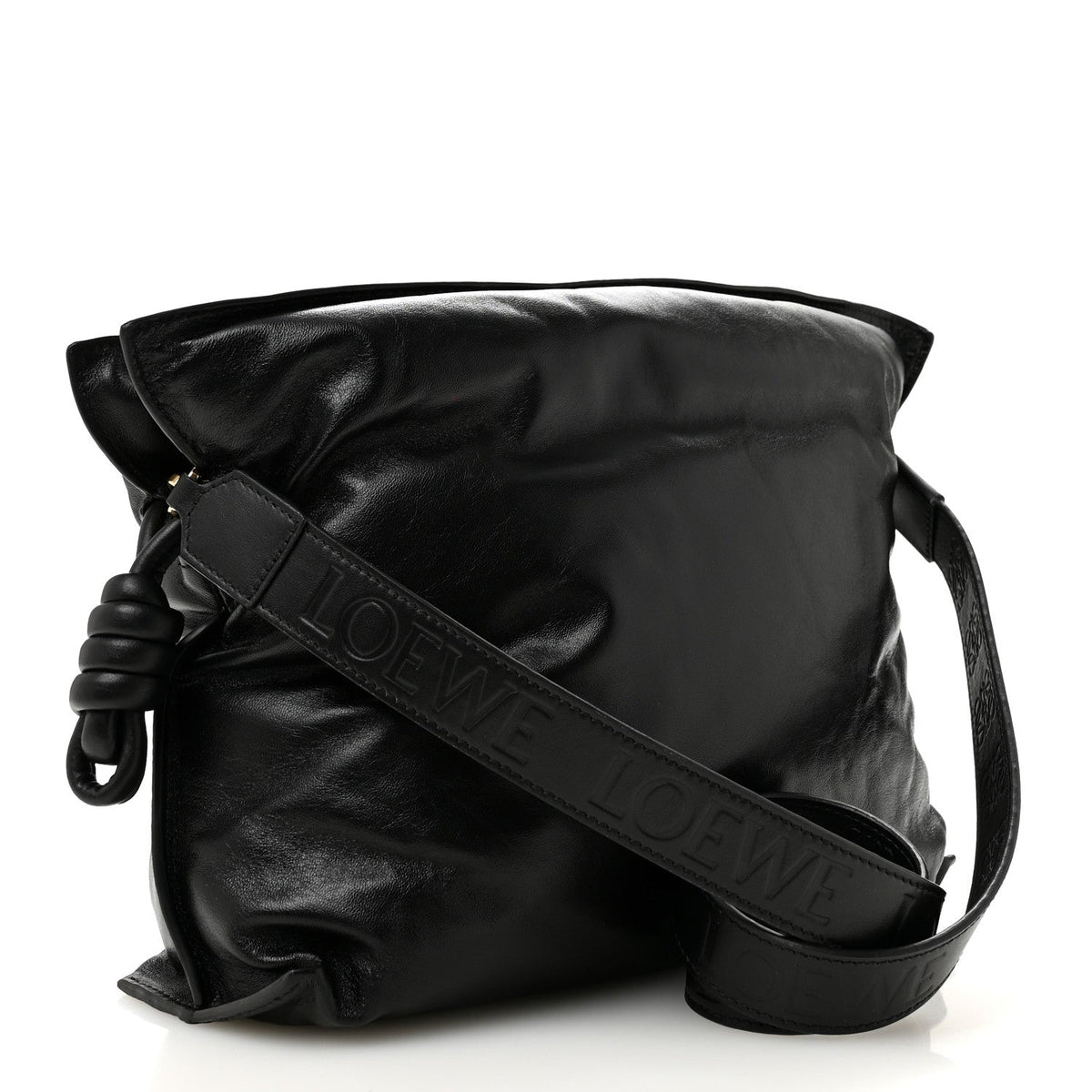 Lambskin Nappa Clutch Bag - Black