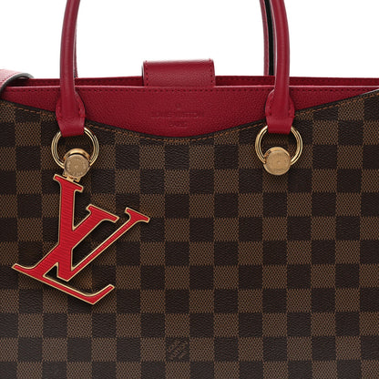 Damier Ebene Lv Riverside Lie De Vin Handbag
