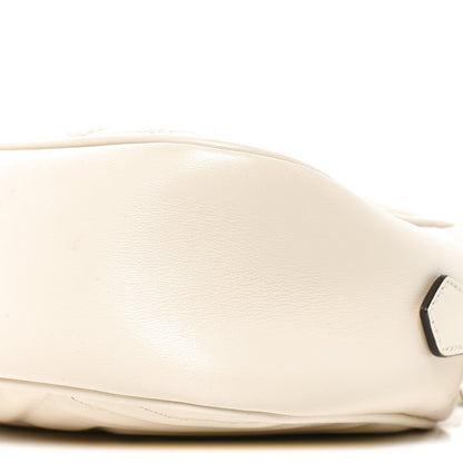 Small Calfskin Shoulder Bag - White