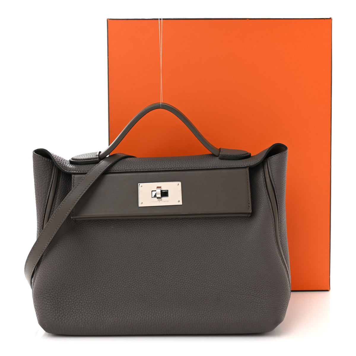 Togo Swift / 29 Gris Asphalte Handbag