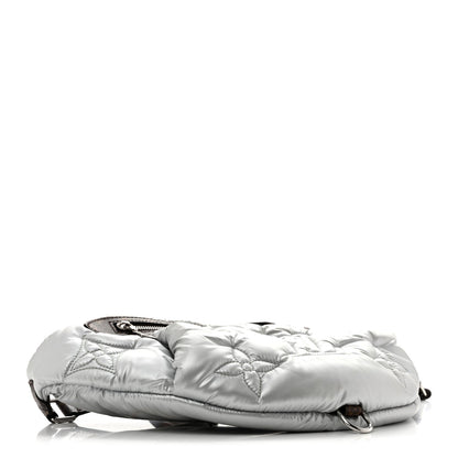 Econyl Monogram Pillow Bumbag Silver Handbag