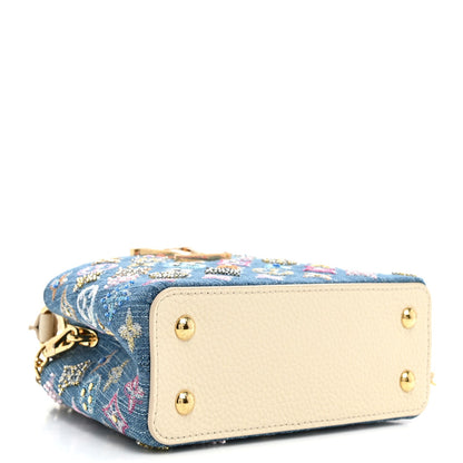Mini Calfskin Handbag - Blue