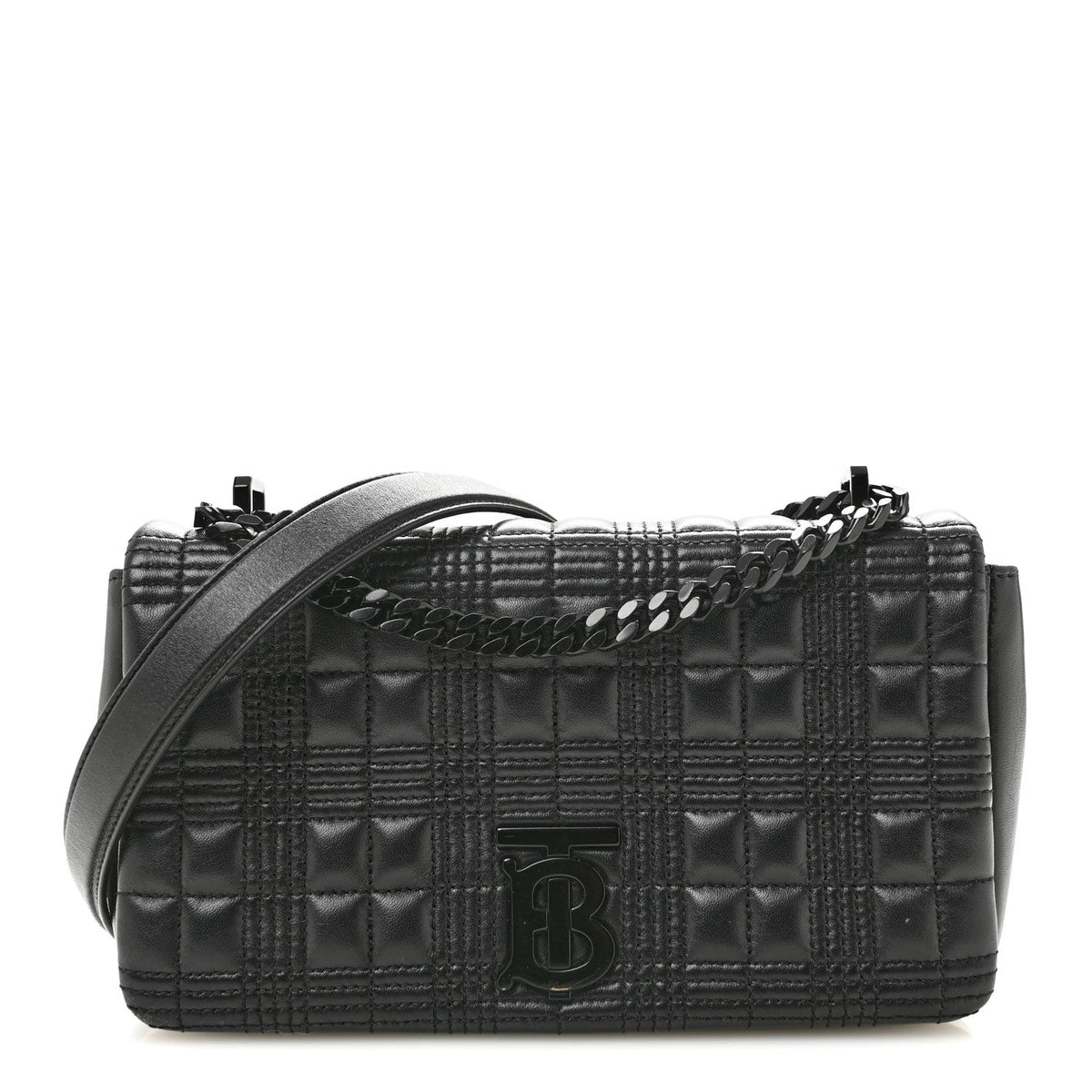 Small Quilted Lambskin Handbag - Black