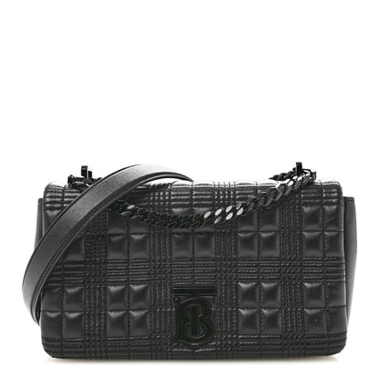 Small Quilted Lambskin Handbag - Black