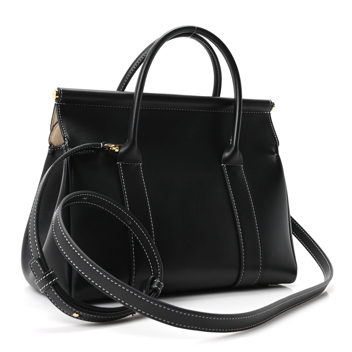 Calfskin Handbag - Black