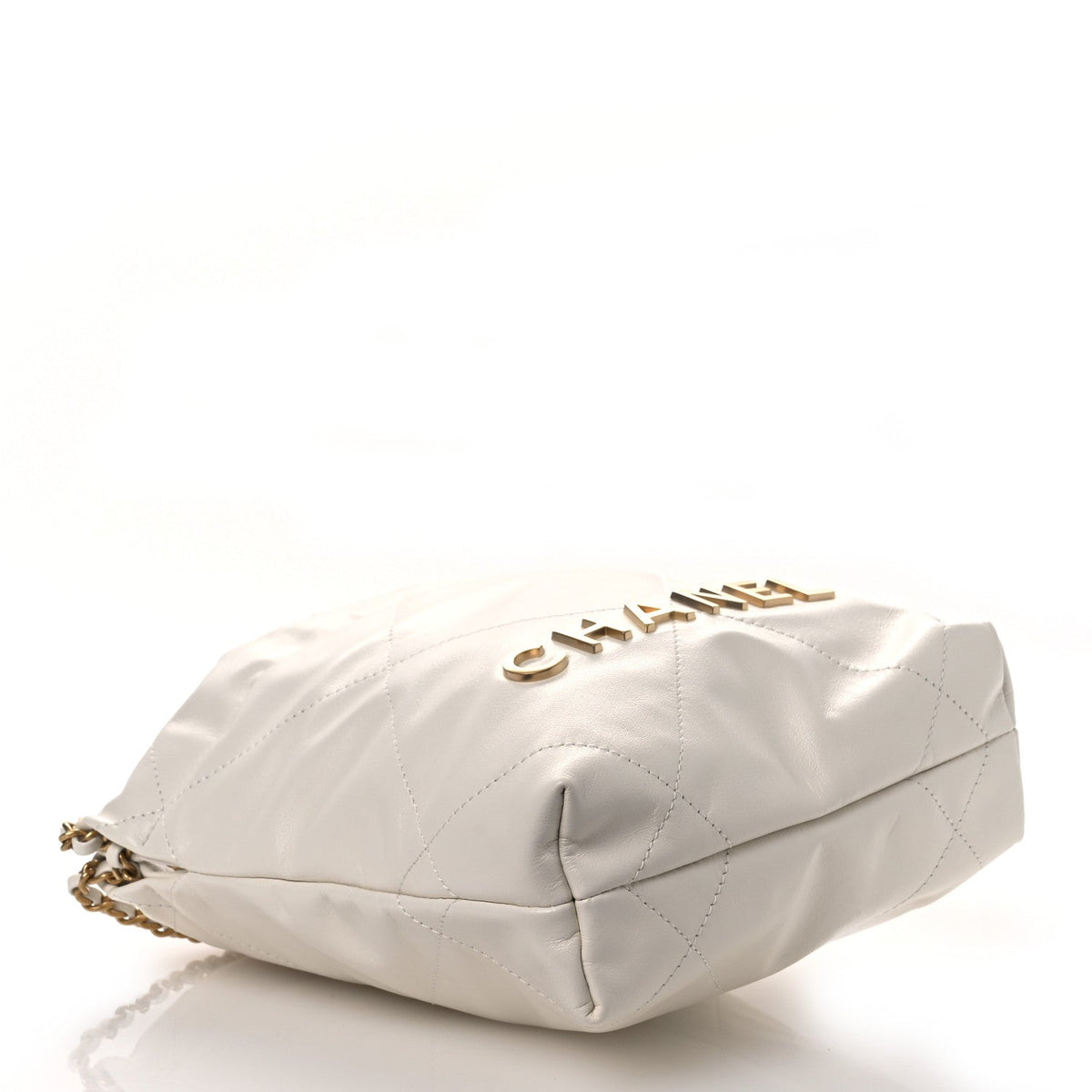 Mini Quilted Calfskin Handbag - White